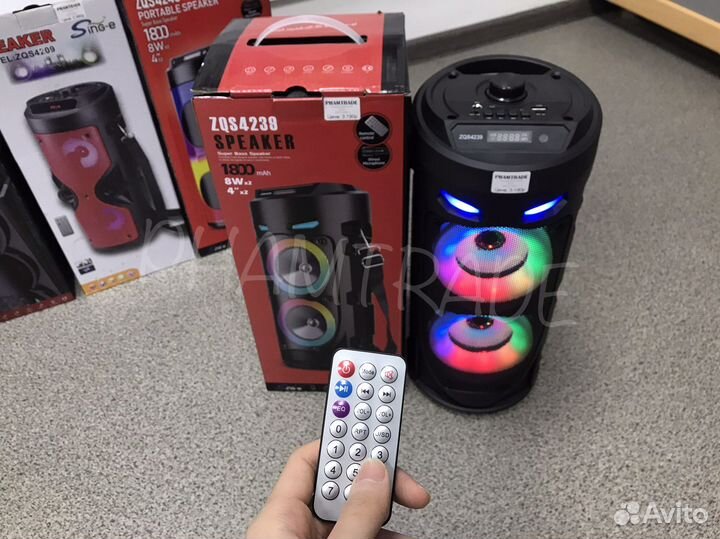 Блютуз колонка с микрофоном арт.412