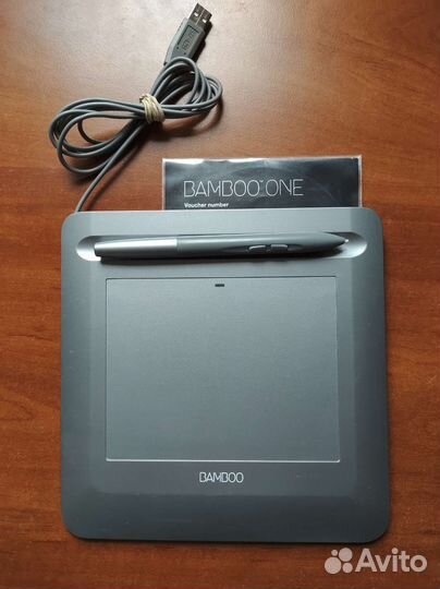 Графический планшет для рисования Wacom bamboo one