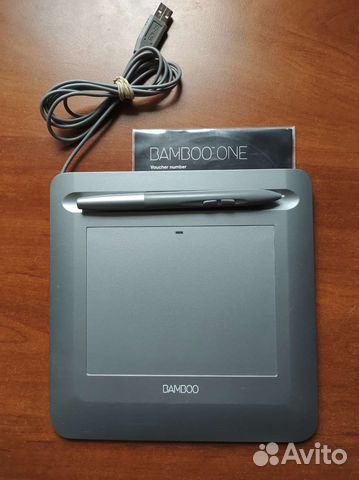 Графический планшет для рисования Wacom bamboo one