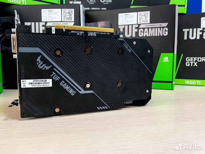 Видеокарта Asus Tuf Gaming GeForce GTX 1660Ti 6Gb