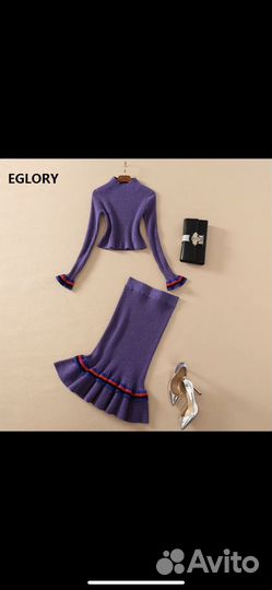 Зимний вязаный костюм. 42-46