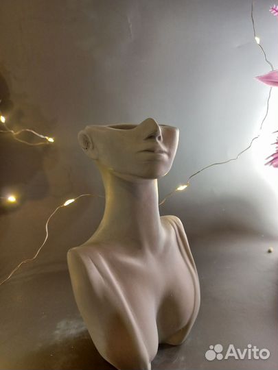 Силиконовая форма молд для гипса бетона Девушка