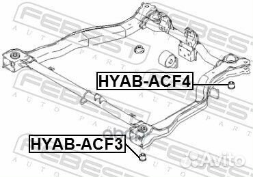 Сайлентблок подрамника hyundai accent/verna