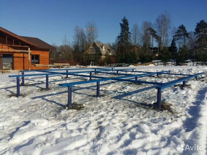 Монтаж винтовых свай