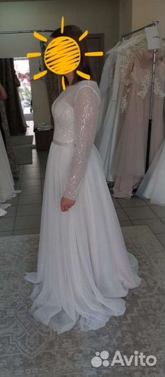 Новое свадебное платье 44-46