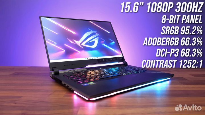 Asus Strix Scar 15 RTX 3060 / R7 5800H / 300Hz