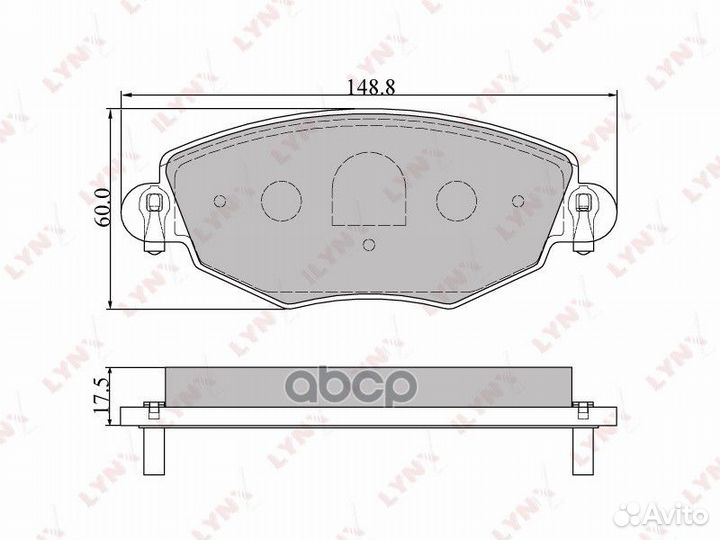 Колодки тормозные дисковые перед BD3006 LYN