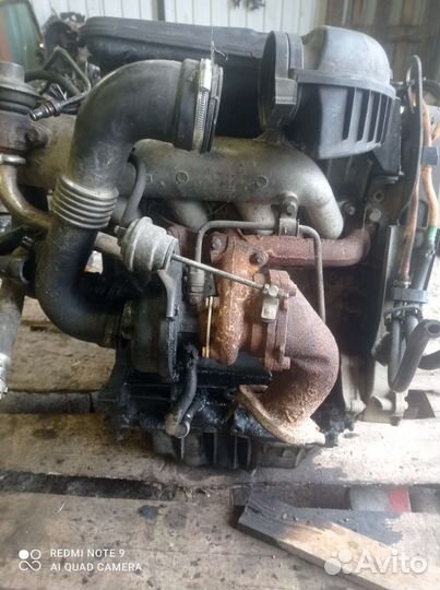 Двигатель в с боре Рено Канго 1,9 TDI c98-05г F9Q