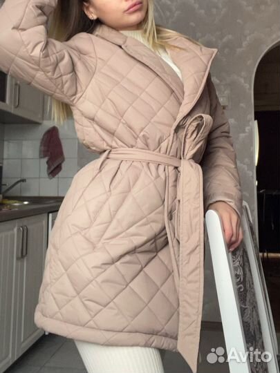 Пуховик плащ куртка женский