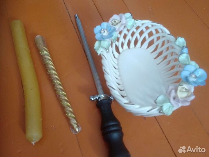 Конфетница,ножеточка,свечи