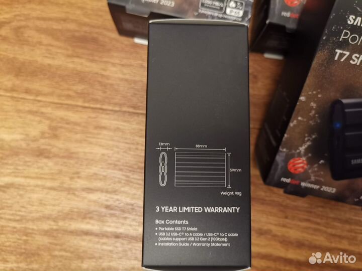 2TB Внешний SSD Samsung T7 Shield (Новые) 1050MB/s