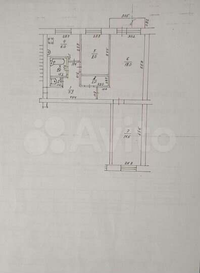 3-к. квартира, 59,9 м², 2/3 эт.