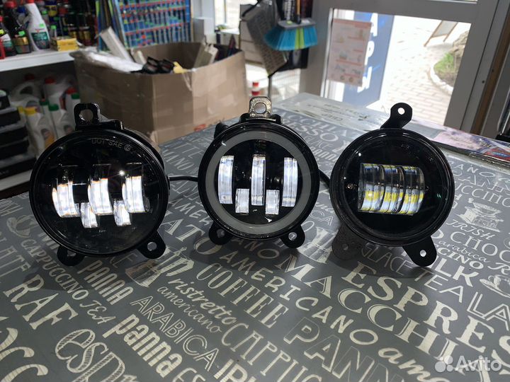 Led птф дхо противотуманки на авто 50w 70w