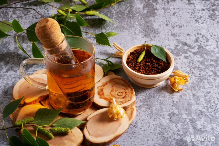 Чага с ягелем и шиповником