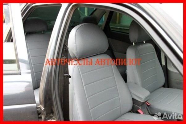 Чехлы Автопилот LADA Priora из экокожи серые Класс