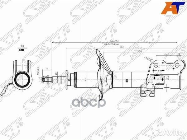 Стойка передняя nissan