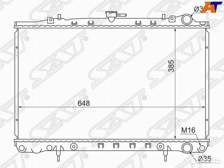 Радиатор охлаждения Nissan Skyline R32 1989-1994г