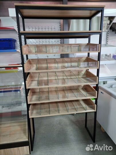 Стеллаж кондитерский Лофт 2000мм с ячейками