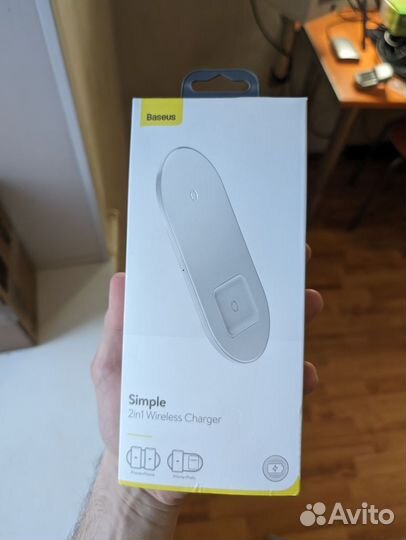 Беспроводная зарядка 2 в 1 Baseus Wireless Charger