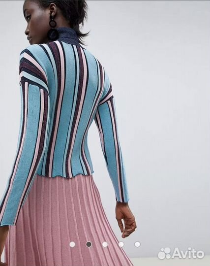 Водолазка цветная люрекс ASOS