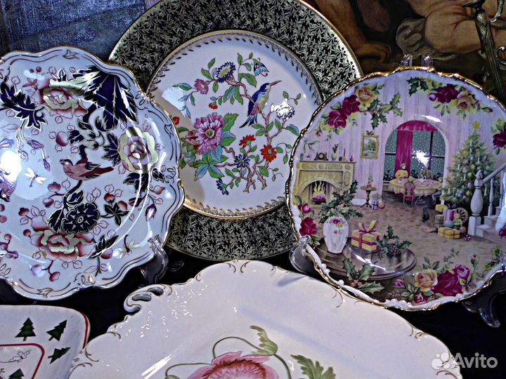 Тарелки.Англия.Коллекция.Aynsley.Фарфор