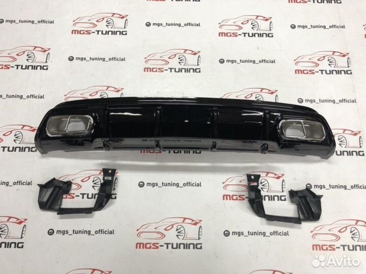 Диффузор хром насадки Mercedes А45 AMG 15-18 гг