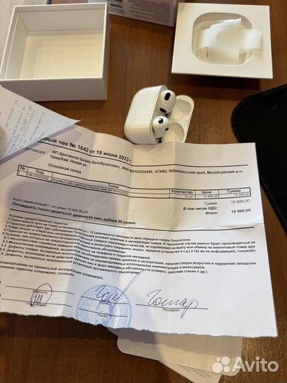 Наушники apple AirPods 3 оригинал