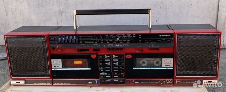 Магнитофон Sharp-QT94 / идеальный / редкий цвет