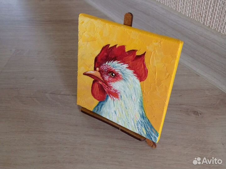 Миниатюрная картина маслом мольбертом