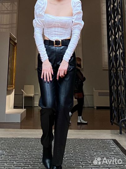 Блузка hm uniqlo s xs вискоза хлопок