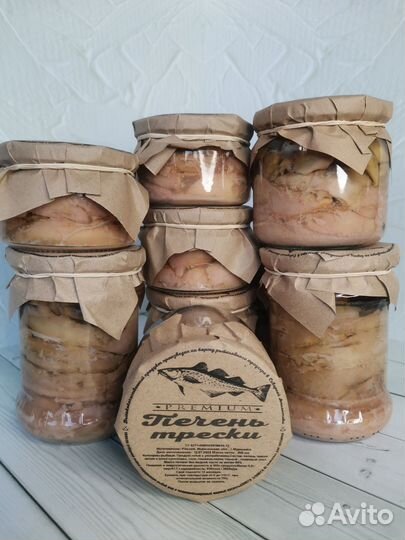 Печень трески в стекле