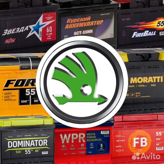 Аккумуляторы автомобильные на Skoda (Шкода)