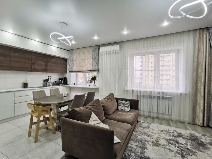 3-к. квартира, 78,8 м², 9/16 эт.