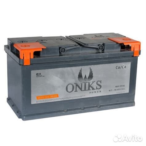 Автомобильный аккумулятор oniks 90 0/1