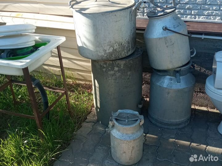 Фляга алюминиевая, кастрюля, самогонный апп, СССР