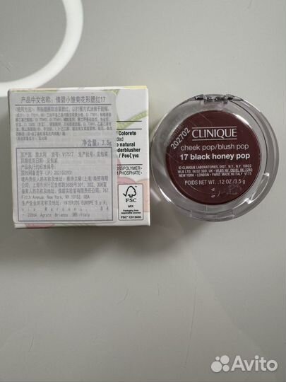 Румяна Clinique, black honey