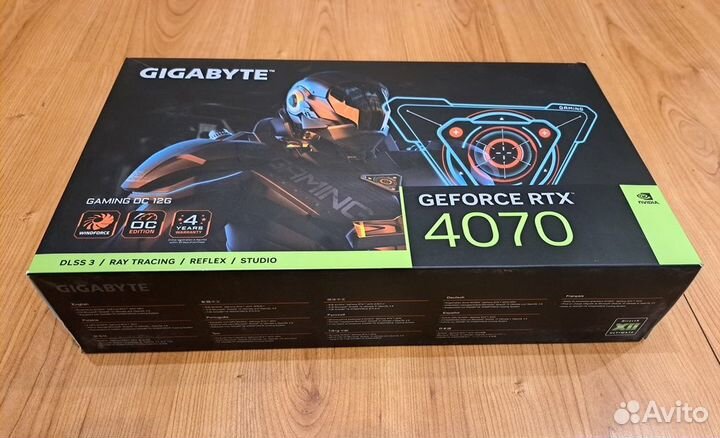 Коробка от видеокарты GeForce 4070