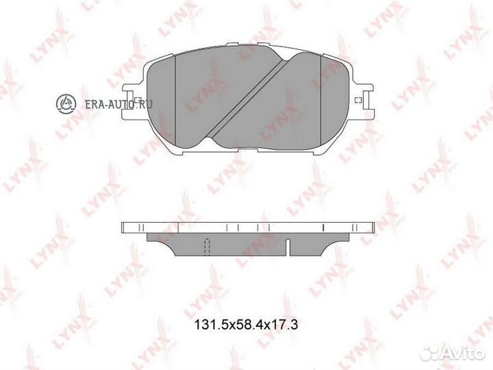 Lynxauto BD-7522 BD-7522 Колодки тормозные lynxaut