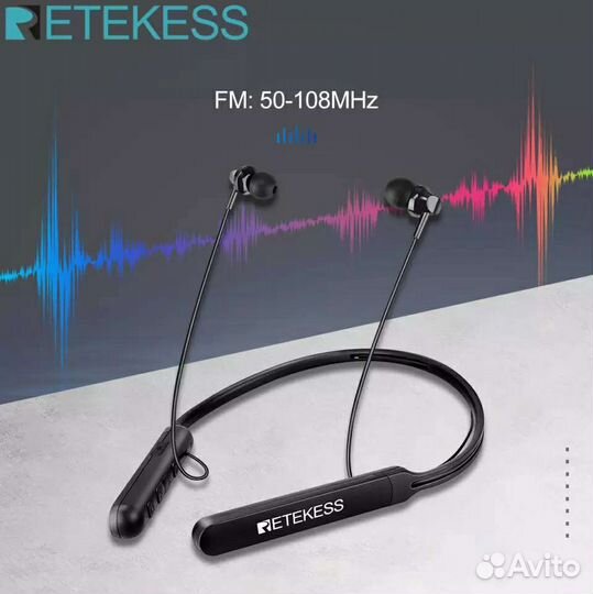 Bluetooth наушники с FM- радио Retekess TR108