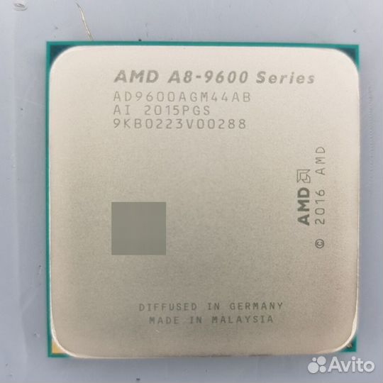 Процессор AMD A8-9600 AM4, 4 x 3100 мгц