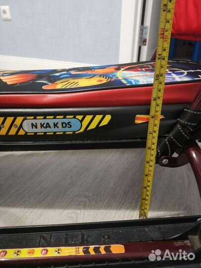 Детский снегокат со спинкой