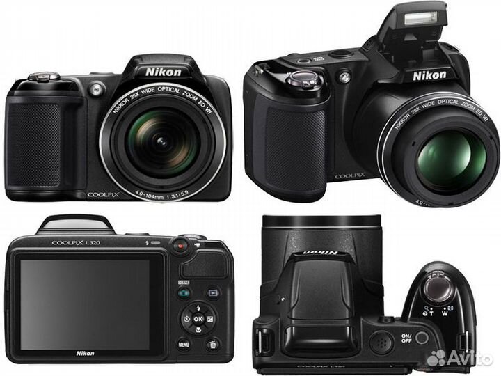 Фотоаппарат цифровой Nikon Coolpix L320 Black