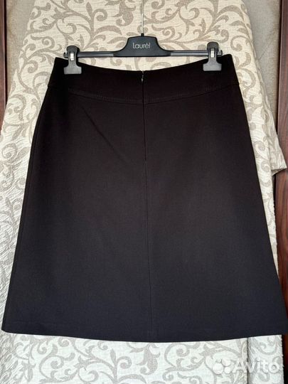 Юбка трапеция черная 50р