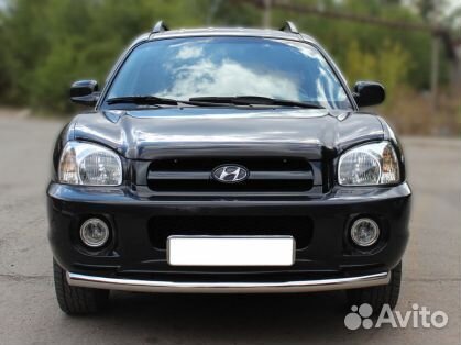 Защита бампера Hyundai Santa Fe Classic