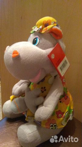 Новая мягкая игрушка Бегемот