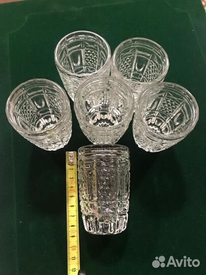 Рюмка бокал фужер стакан стопка хрустальные набор