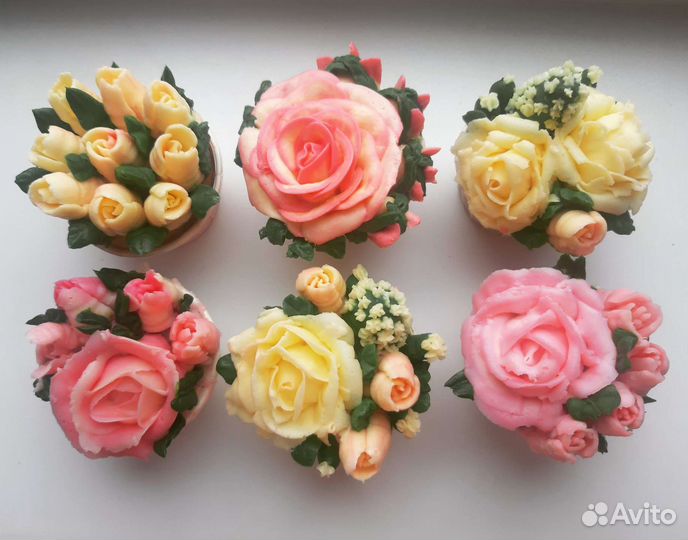 Капкейки на заказ, капкейки цветы, подарки 8 марта