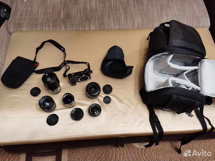 Объективы и фоторюкзак для Sony E