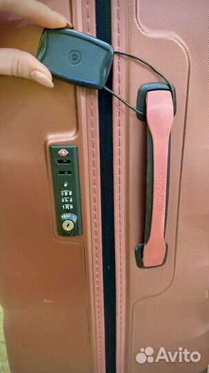 Чемодан samsonite L 75 см бордовый