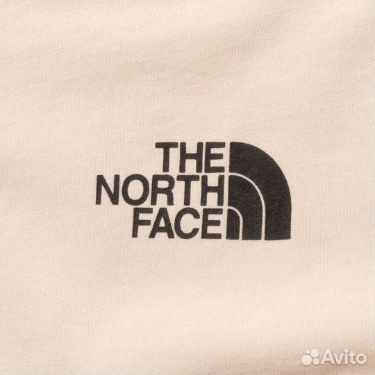 Мужская футболка бежевая The North Face лого